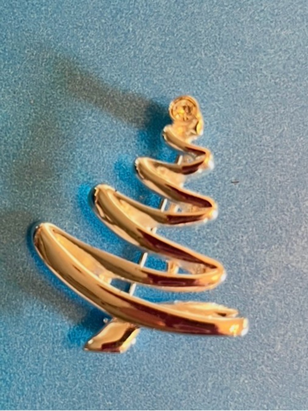 Gold Spiral Tree Brooch Pin - Women's Jewelry vintage.
